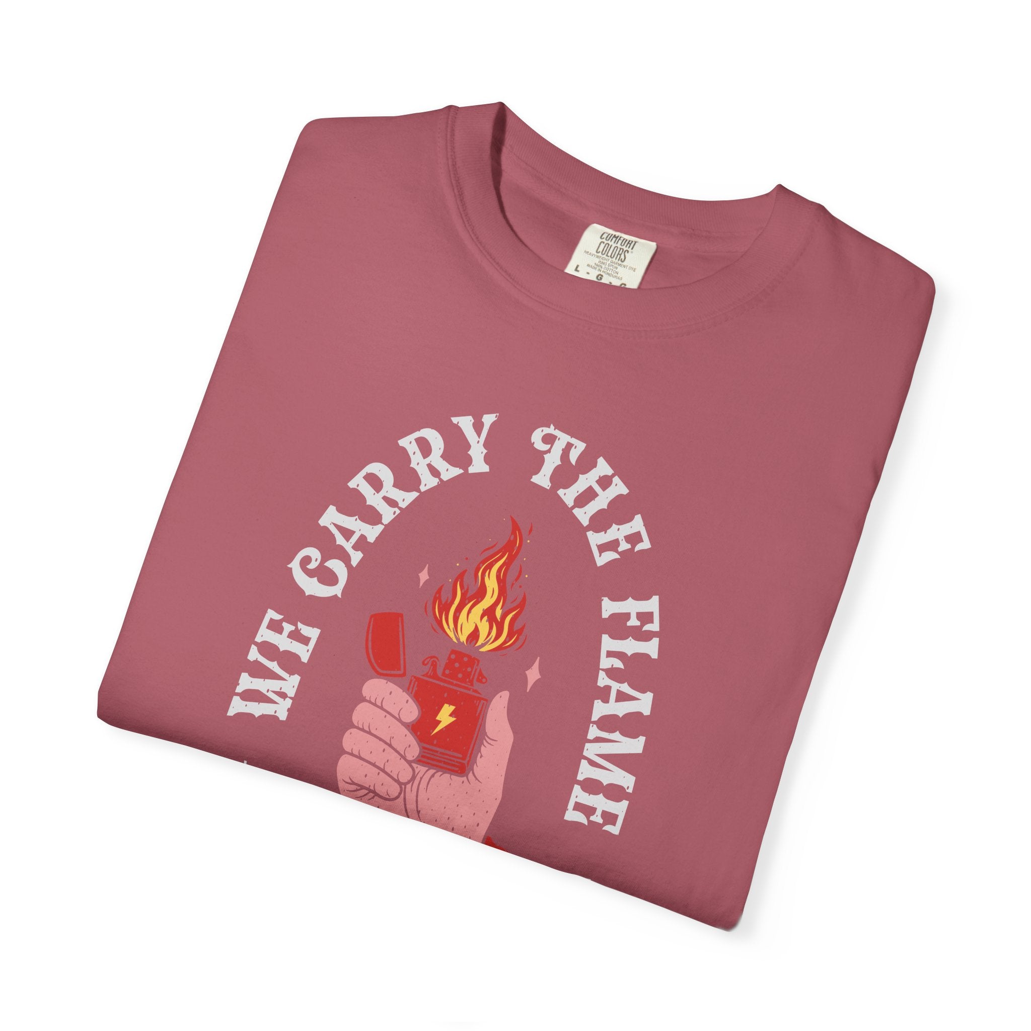 'We Carry the Flame' (Heavyweight Tee)