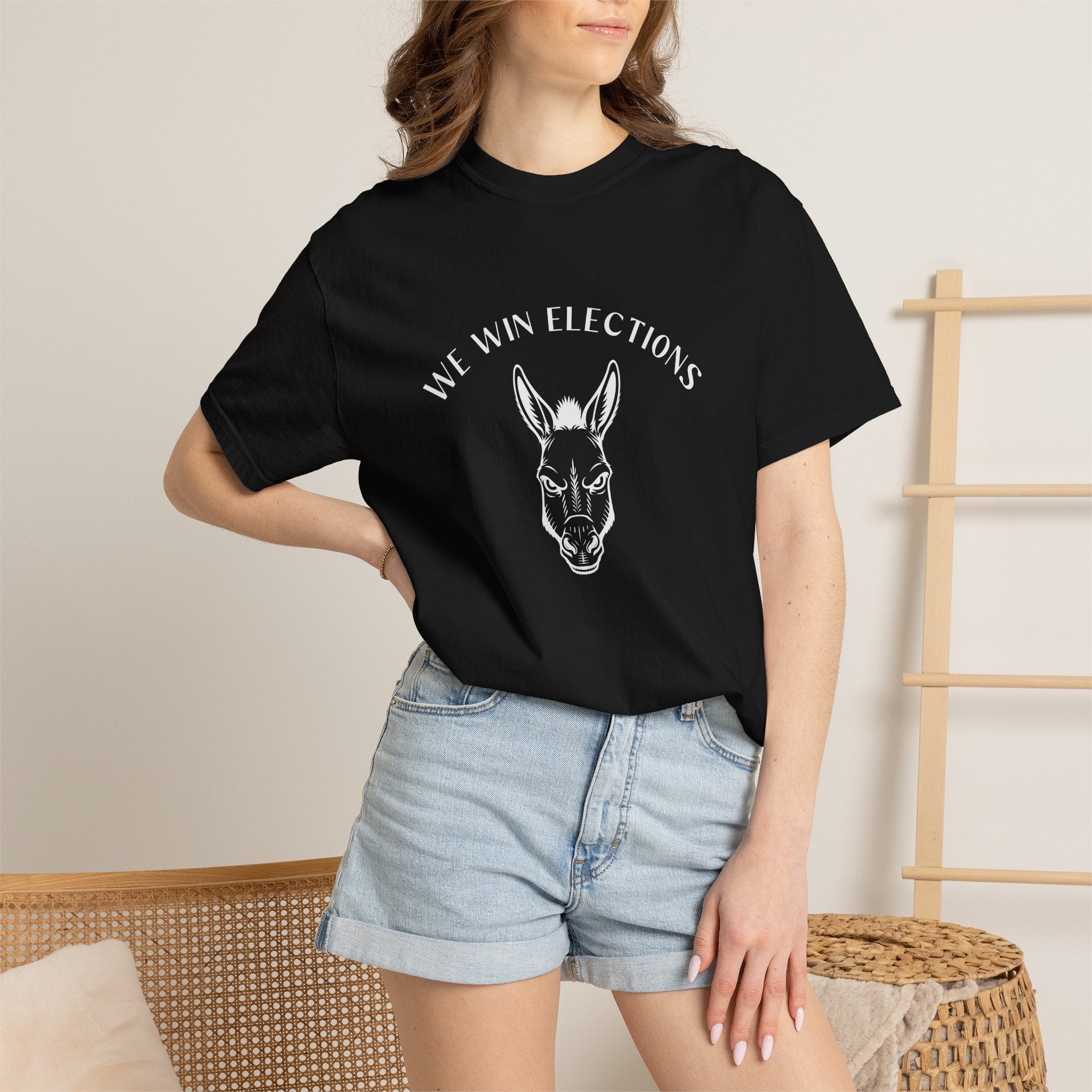 'We Win Elections' (Heavyweight T-Shirt)