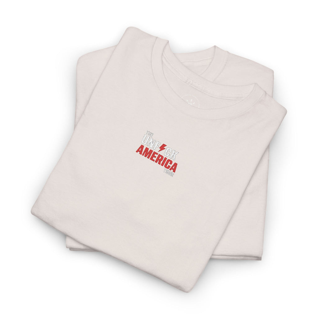 'Unf*ck America' (Embroided Minimalist Tee)