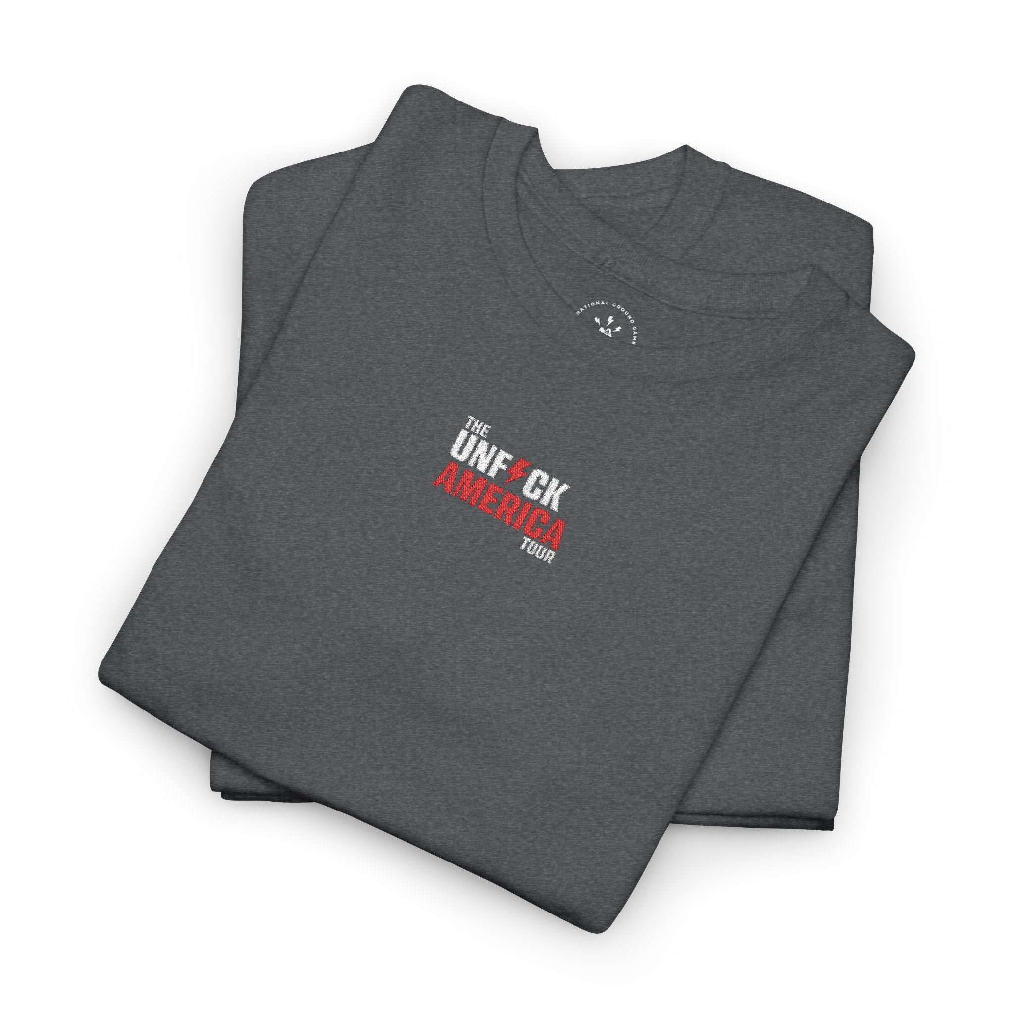 'Unf*ck America' (Embroided Minimalist Tee)