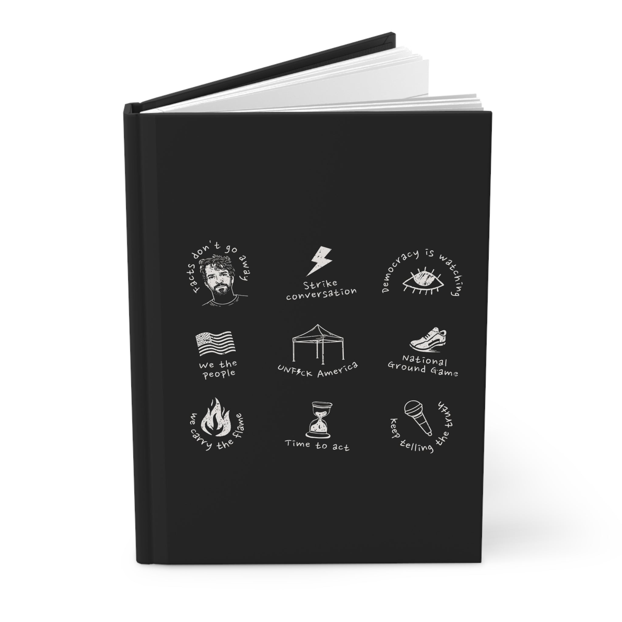 'Facts Don't Go Away' (Hardcover Journal)