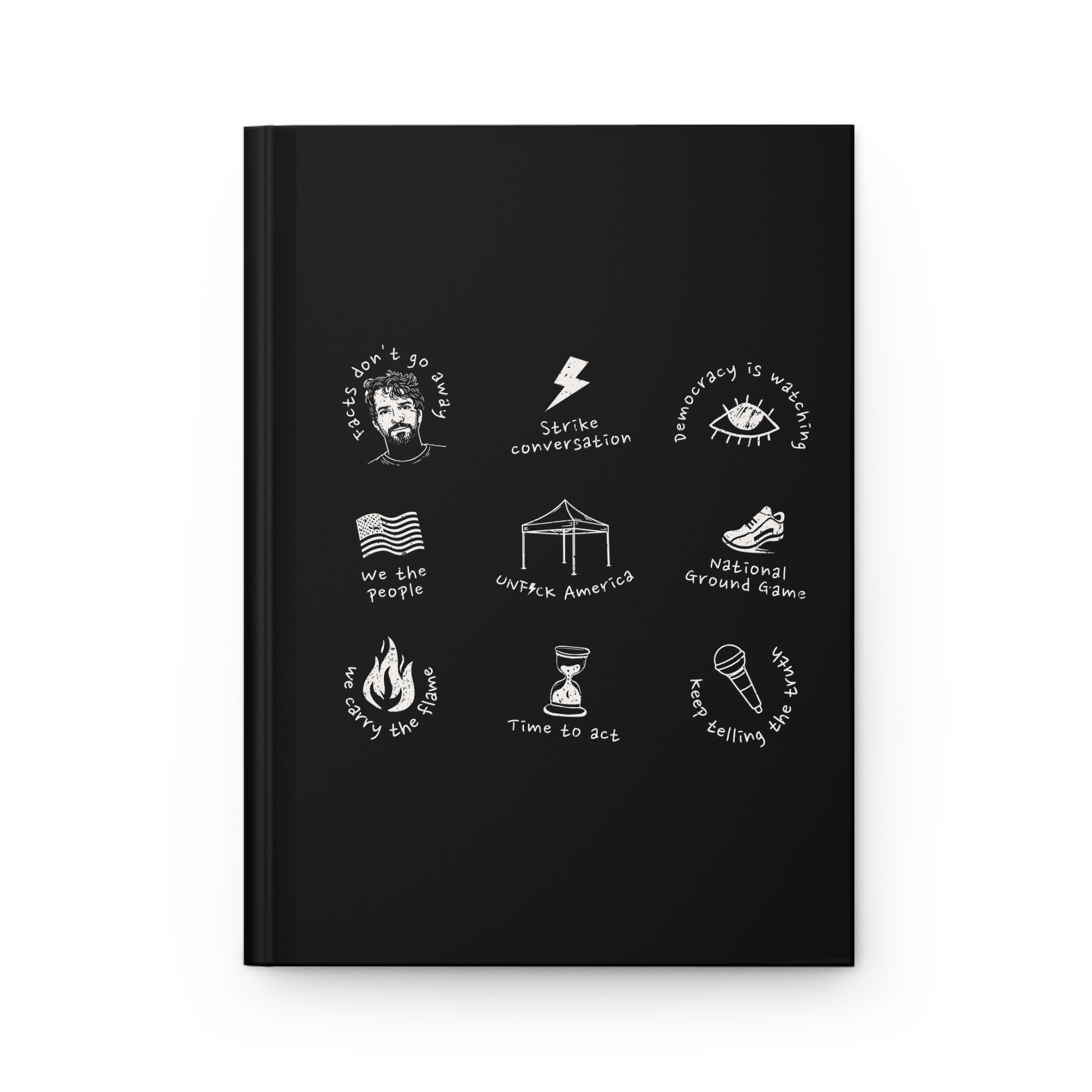 'Facts Don't Go Away' (Hardcover Journal)