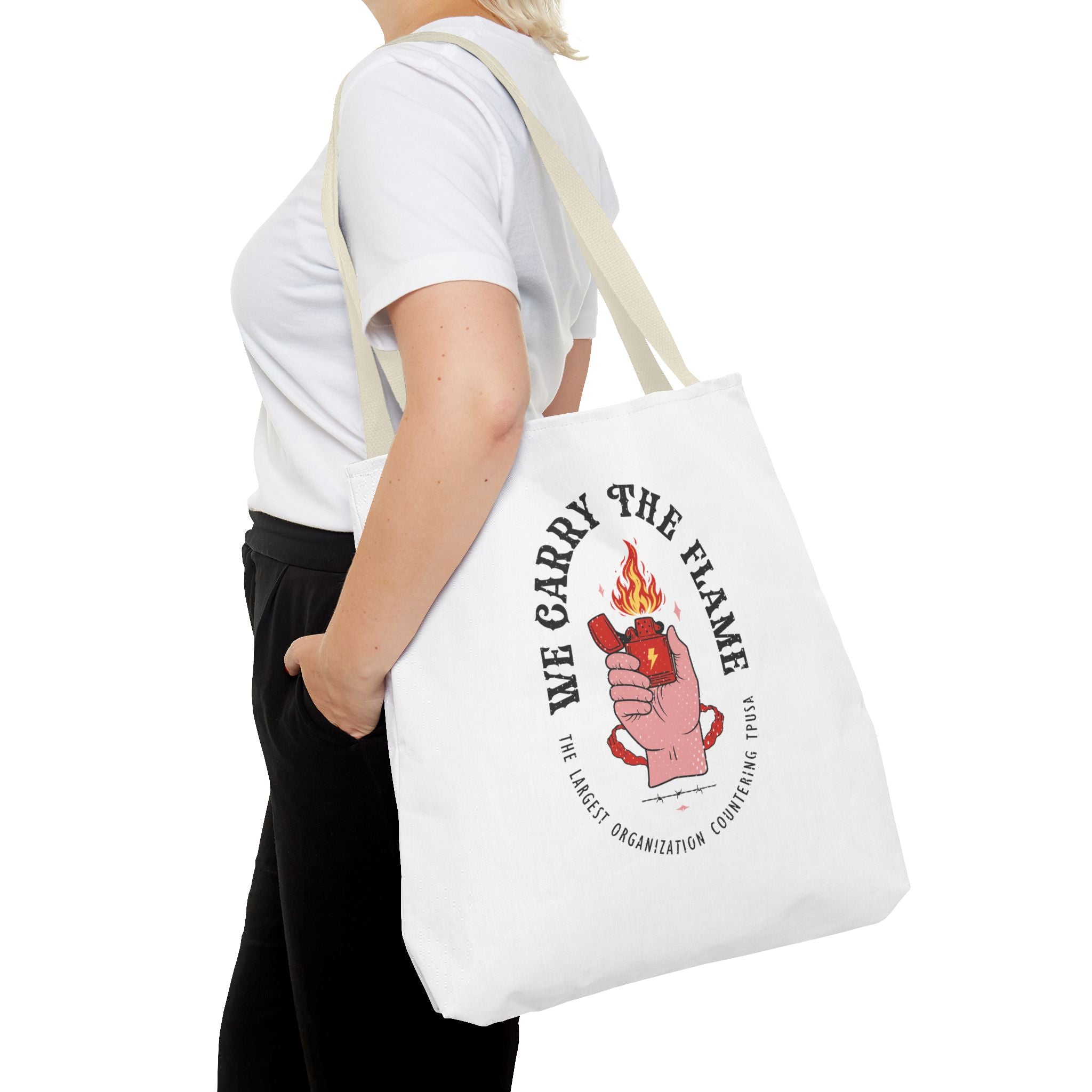 'We Carry The Flame' Tote Bag