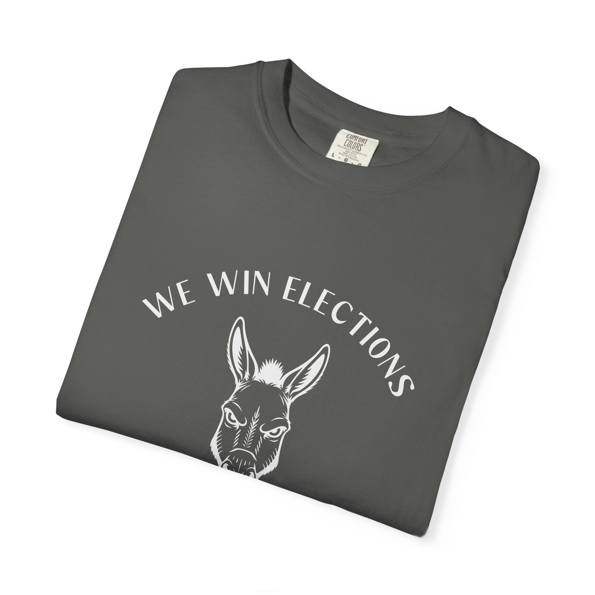 'We Win Elections' (Heavyweight T-Shirt)