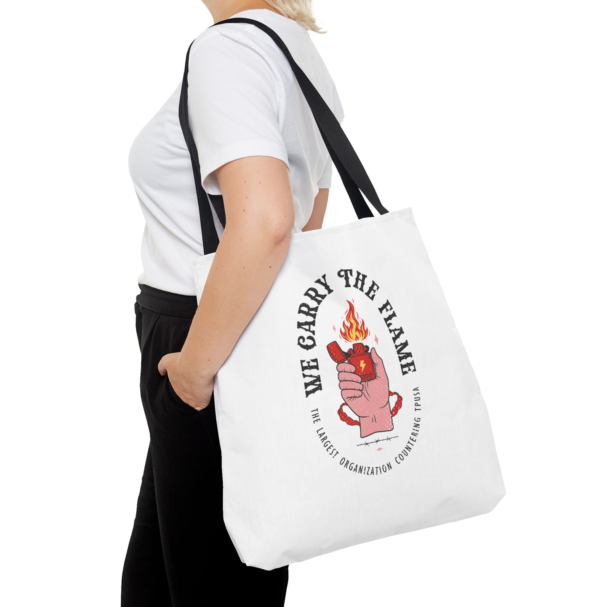 'We Carry The Flame' Tote Bag