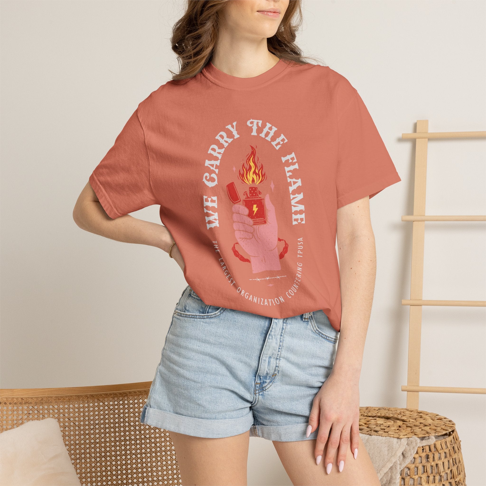'We Carry the Flame' (Heavyweight Tee)