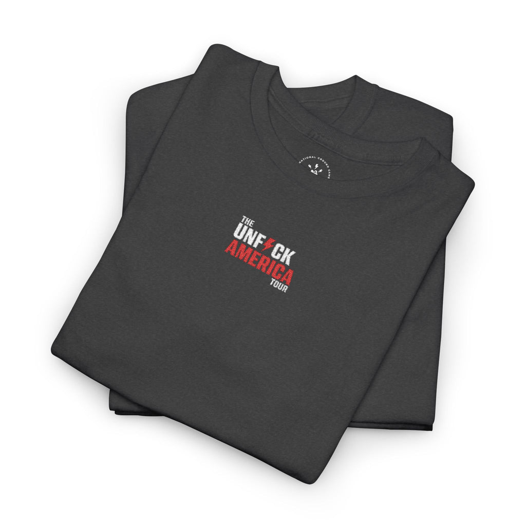 'Unf*ck America' (Embroided Minimalist Tee)